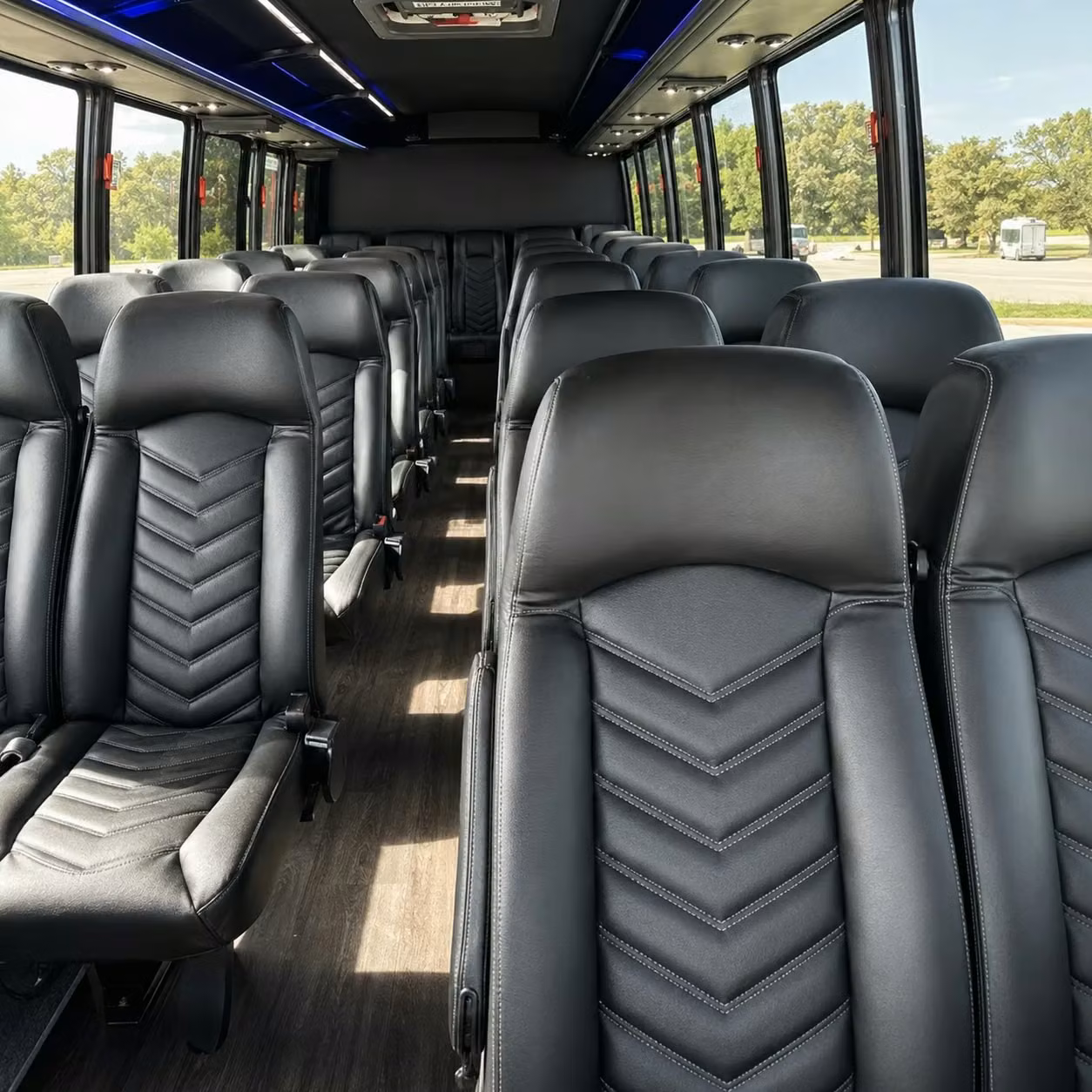 25 passenger minibus interior