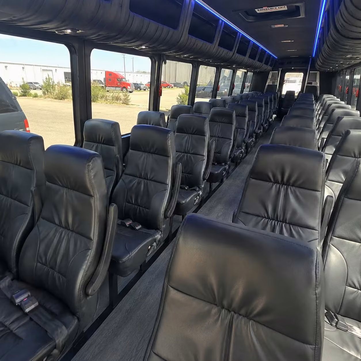 28 passenger minibus interior