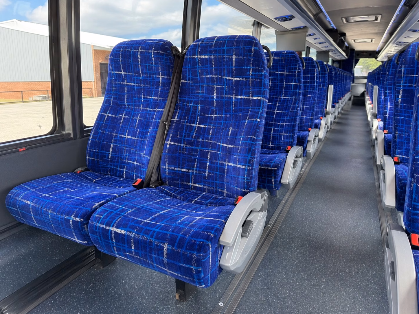 56 passenger charter bus interior