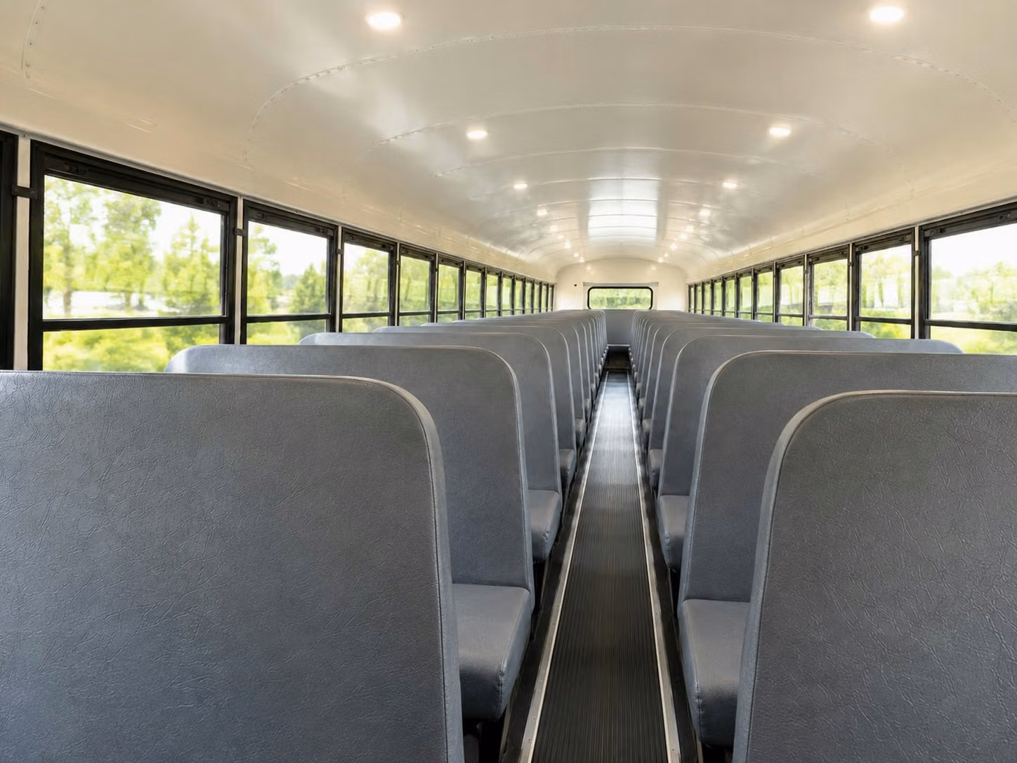 school bus inside