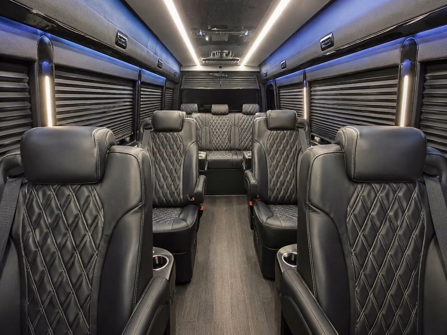 sprinter van with driver inside